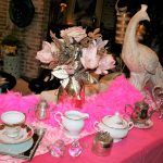 Beautiful table display at the over the top bridal tea