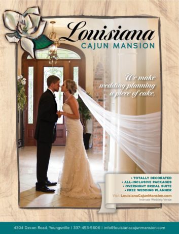 Louisiana Cajun Mansion article cover for boutique bridal show event